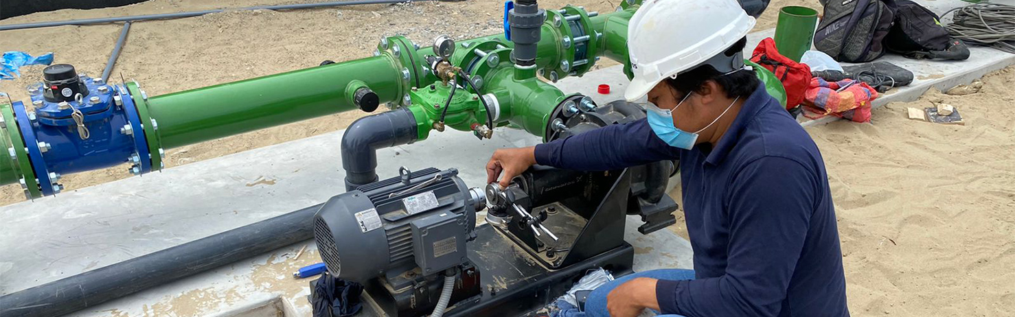 Alineamiento de ejes Bomba y Motor